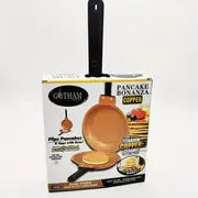 1pc Steel Double Pan, The Perfect Pancake Maker, Nonstick Easy To Flip Pan, Double Sided Frying Pan For Fluffy Pancakes