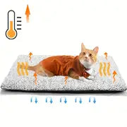 Self Warming Dog Cat Bed Self Heating Cat Dog Mat, Extra Warm Thermal Pet Pad For Indoor Outdoor Pets With Removable Non-Slip Bottom Cover