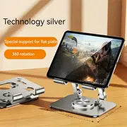 360-degree Swivel Tablet Stand Mobile Phone Tablet Stand Aluminum Alloy Multifunctional Desktop Lazy Stand 360 Degrees Swivel Foldable Light And Easy To Carry