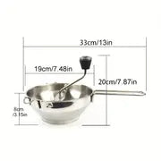 1pc, Stainless Steel Food Mill, Potato Masher, Masher For Vegetables Fruits, Fruit Masher, Vegetable Masher, Potato Press, Vegetable Press, Potato Ricer, Jam Maker, Kitchen Tools