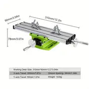 Allsome 1pc BG-6300 Compound Table Working Cross Slide Table Worktable For Milling Drilling Bench Multifunction Adjustable X-Y