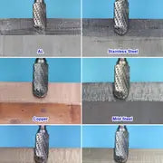 8pcs Carbide Burr Set 1/4" Shank Die Grinder Bits Rotary Rasp File For Metal Wood Weld Concrete Stone Grinding Porting Deburring Engraving Polishing Double Cut