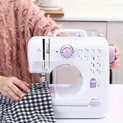 Electric Sewing Machine Portable Electric Sewing Machine Multifunctional Home Sewing Machine Repair Machine Adjustable Speed Overlock 12 Stitches Patterns For Children Parents Beginners Hobbyists Light Weight