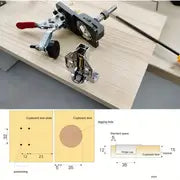 1pc 1.38inch Concealed Hinge Drilling Jig Guide Hinge Hole Drilling Guide Carpenter Woodworking Tool Hole Opener Locator Door Cabinet