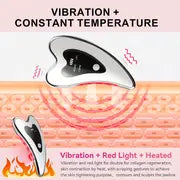 Gua Sha Facial Tool-electric Gua Sha Board-facial Carving Tool-facial Lifting Device-heating Vibration And Red Light Facial Massager