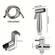 5pcs Toilet Companion High-pressure Spray Gun For Women's Washing, Handheld Bidet Sprayer For Toilet