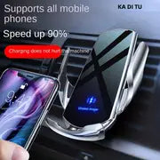 New Q3 Car Holder Wireless Charging Mobile Phone Holder 15W/2A Fast Charging Support Navigation Air Outlet Automatic Induction (suitable For All Smartphones, Free Android/tyte-c/Apple Magnetic Receiving Port)