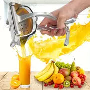 1pc, Fruit Press Juicer, Citrus Juicer, Multifunctional Lemon Juicer, Creative Orange Juicer, Manual Juicer, Lemon Squeezer, Aluminum Alloy Manual Fruit Squeezer, Citrus Squeezer, Kitchen Stuff, Kitchen Gadgets