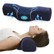 Experience Better Sleep with the Ergonomic Cervical Neck Pillow - Memory Foam Bolster Pillow for Neck Traction and Support