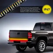 1pcs 60 Inch Truck Tail Door Light Strip, Three Row Car LED Light Strip, 5 Functions, No Drilling Installation