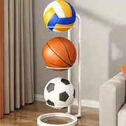 Ball Storage Rack, Basketball Display Stand, Portable Outdoor Ball Stand Holder For Basketball Football And Volleyball