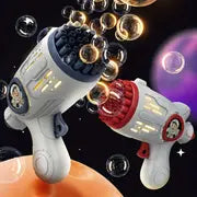 Light Up The Fun With 32 Hole Bubble Gun Machine - Perfect Summer Outdoor Toy For Kids!