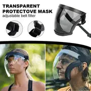 Unisex Full Shield Mask Transparent Moto Cycling Windproof Mask Dustproof Anti-wind Welding Safety Glasses Protection Face Mask