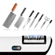 1pc Fully Automatic Electric Knife Sharpener - Fast and Efficient Kitchen Gadget for Sharpening Knives