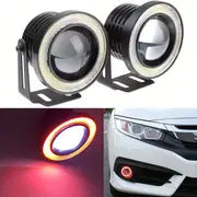 3.5in High Brightness Car Modified Front Fog Lamp LED Angel Eye Lens Fog Lamp Daytime Running Lamp General Waterproof