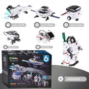 6-in-1 STEM Solar Robot Kit Toys Gifts For Kids 8 9 10 11 12 13 Years Old, Educational Building Science Experiment Set Birthday For Kids Boys Girls ,Halloween,Christmas and Thanksgiving Day gift