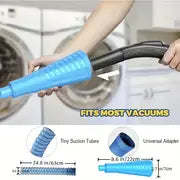 3pcs/set, Dryer Vent Cleaning Kit, Dryer Vent Vacuum Attachment, Bendable Dryer Lint Removal Tool, Dryer Lint Screen Cleaning Hose, Universal Adapter And Tiny Suction Tube, Cleaning Gadgets, Cleaning Accessories, Dorm Room Essentials