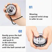 Strengthen Your Wrists & Forearms with This Magnetic Wrist Strength Ball & Lanyard Set - Perfect for Rehabilitation & Training!