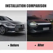 Upgrade Your Vehicle with a Universal 12V Start-Scan Car LED Hood Light Dynamic Daytime Running Light