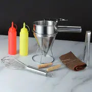 1pc, Stainless Steel Pancake Batter Dispenser, Baking Tools, Kitchen Gadgets, Kitchen Accessories, Home Kitchen Items