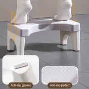 1pc Toilet Potty Stool For Adults, 7" Heavy Duty Plastic Portable Squatting Poop Foot Stool ,Bathroom Non-Slip Toilet Assistance Step Stool