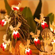 1set 5.4ft/1.65m 10 Lights, LED Christmas Snowman String Lights, Christmas Ornaments, Decorations For Christmas Tree, Festive, Party