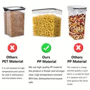 1/2 Pcs Large Airtight Food Storage Containers 5.2L / 176oz, BPA Free Plastic Food Storage Canisters For Spaghetti, Flour, Sugar, Baking Supplies, With Labels And Marker, Dishwasher Safe, Kitchen Accessories