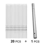 Upgrade Your BBQ Game with 10/20pcs Stainless Steel Barbecue Skewer Storage Tube!