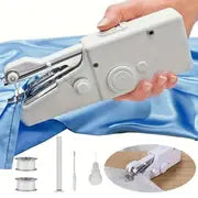 1pc Handheld Sewing Machine Mini Sewing Machines, Portable Sewing Machine Quick Handheld Stitch Tool For Fabric, Kids Cloth, Clothing - 2 Coils Color Random (Battery Not Included)
