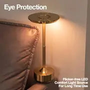 1pc Minimalism Cordless Table Lamp, Touch Control, Modern Design Lamp, Stepless Dimming Lamp, Aluminium Material Lamp, LED Eye Protection Lamp, USB Charing Lamp With Large Volume Battery, Lamp For Reading Room/Bedroom/Living Room