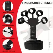 6pcs/set Hand Grip Strengthener Kit, Adjustable Hand Gripper, Forearm Strengthener, Stress Relief Hand Exercise Ball, Silicone Rings, Fingers & Forearms Trainer