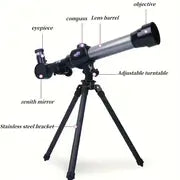 Children's High-definition Telescope, Powerful Monocular Portable High-definition Lunar Space Planet Observation Telescope - Astronomical Toy Perfect Gift For Adults And Children