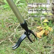 1pc Hand Weeder With Foot Pedal+Stainless Steel Handle, Stand Weeder, Yard Weeding Tool, Ultimate Stand Up Weed Puller Tool, No Bending, Pulling, Or Kneeling