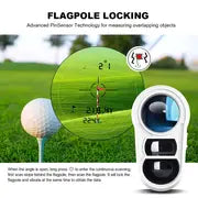 REVASRI Golf Rangefinder With Slope And Pin Lock Vibration, External Slope Switch For Golf Tournament Legal, Rangefinders With Rechargeable Battery 1000YDS Laser Range Finder