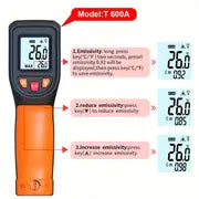 1pc Digital Infrared Thermometer Gun-Handheld Heat Temperature Gun For Cooking, Pizza Oven, Grill & Engine - Laser Surface Temp Reader NOT For Humans