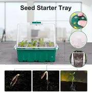 4 Packs, Grow Your Own Plants With This Complete Seed Starting Kit Includes 4/5/6 Pack Seedling Starter Trays, Full Spectrum Grow Light, Time Controller, Humidity Dome, And Dishwasher Safe Trays