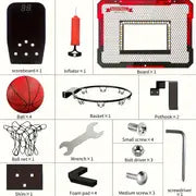 Light Up The Fun: Children's Indoor Basketball Hoop With LED Lights, Electronic Scoreboard & 4 Balls - Perfect Gift For Boys & Teens! Halloween Christmas Gift Halloween Thanksgiving Christmas Gift