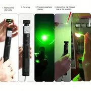 High Power Green Laser Pointer With USB Charging And Built-in Battery - Perfect For Outdoor Night Walking, Pet Teasing, And Teaching