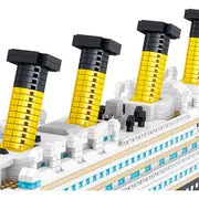 4404pcs/set Super Large Cruise Ship, 25.2"/64cm Ship Model Building Blocks Set Toys, LED Is Not Included , Halloween/Thanksgiving Day/Christmas gift