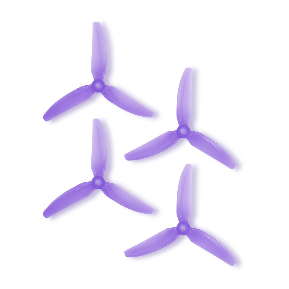 HQProp DP 5x4.3x3V1S Light Purple Propeller - 3 Blade (2CW+2CCW/Bag)