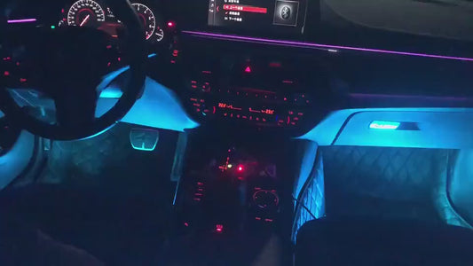 Brighten Up Your Car with 48RGB LED Lights - App Controlled, USB Powered, and Music Synced!