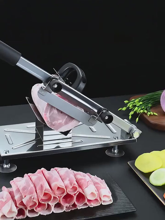 Stainless Steel Household Mutton Slicer Multi-functional Stainless Steel Manual Beef And Mutton Roll Slicer